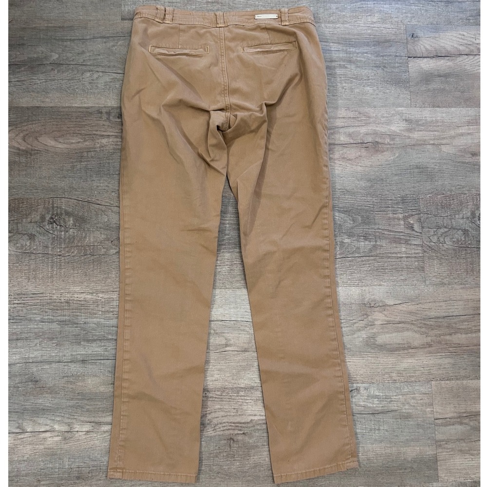 Pilcro Letterpress Anthropologie Women Tan Khaki Straight‎ Leg Pants Size 26 GUC - Picture 2 of 8